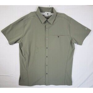 Kuhl Shirt Mens L Tufflex Short Sleeve Button Up Outdoor Stretch Pocket